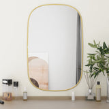 Vidaxl Wall Mirror 70x45 cm guldfärgad