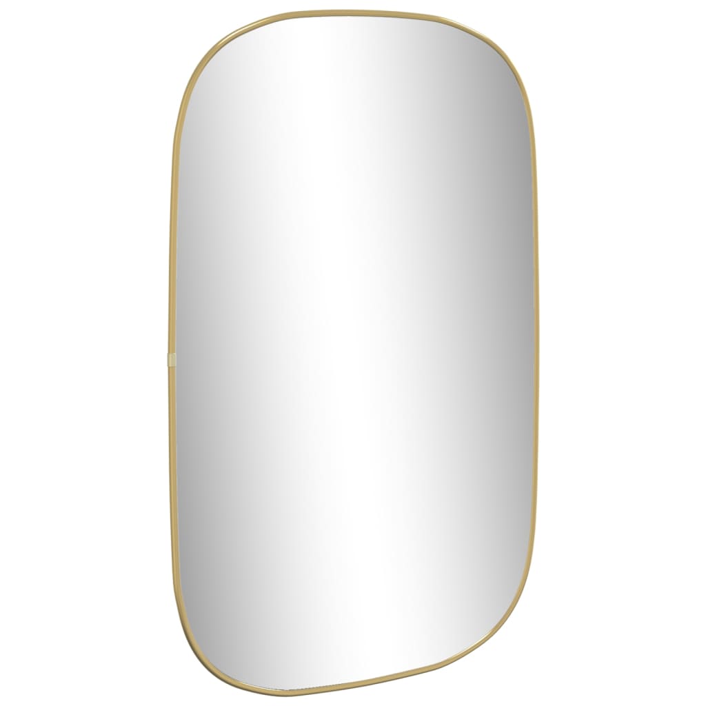 Vidaxl Wall Mirror 80x50 cm guldfarvet