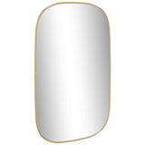 Vidaxl Wall Mirror 80x50 cm guldfarvet