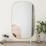 Vidaxl Wall Mirror 80x50 cm guldfarvet