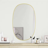 Vidaxl wandspiegel 80x50 cm goudkleurig