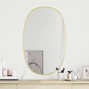 Vidaxl wandspiegel 80x50 cm goudkleurig