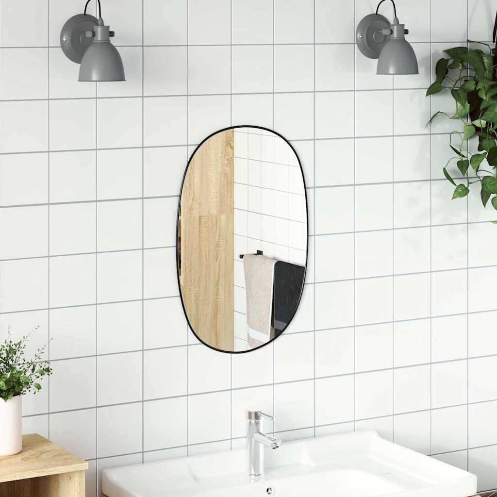 Vidaxl wandspiegel 60x40 cm zwart