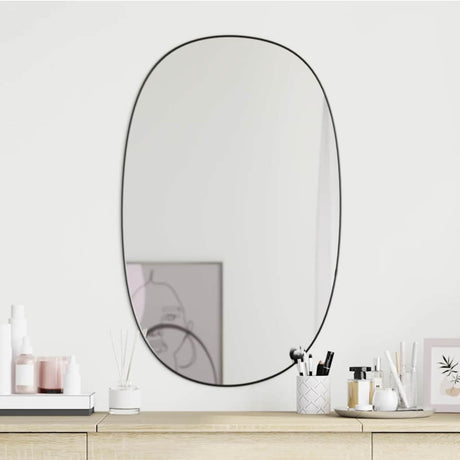 Vidaxl wandspiegel 70x45 cm zwart