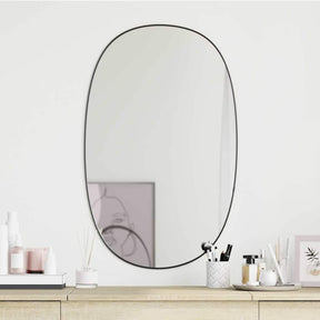 Vidaxl wandspiegel 70x45 cm zwart