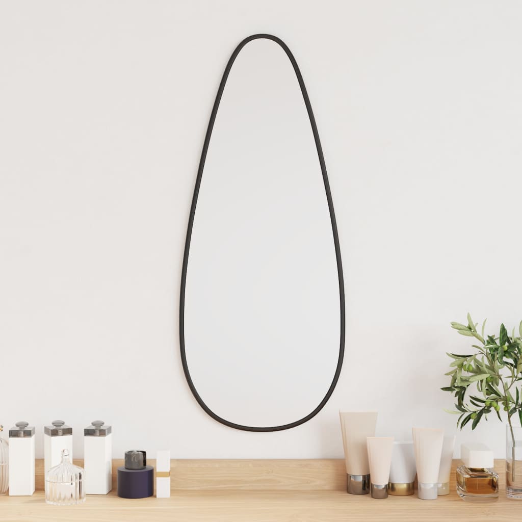 Vidaxl Wall Mirror 60x25 cm Black