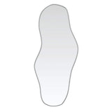 Vidaxl wandspiegel 80x35 cm zilverkleurig