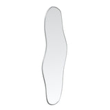 Vidaxl Wall Mirror 80x35 cm sølvfarvet