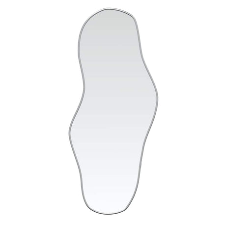 Vidaxl wandspiegel 90x40 cm zilverkleurig