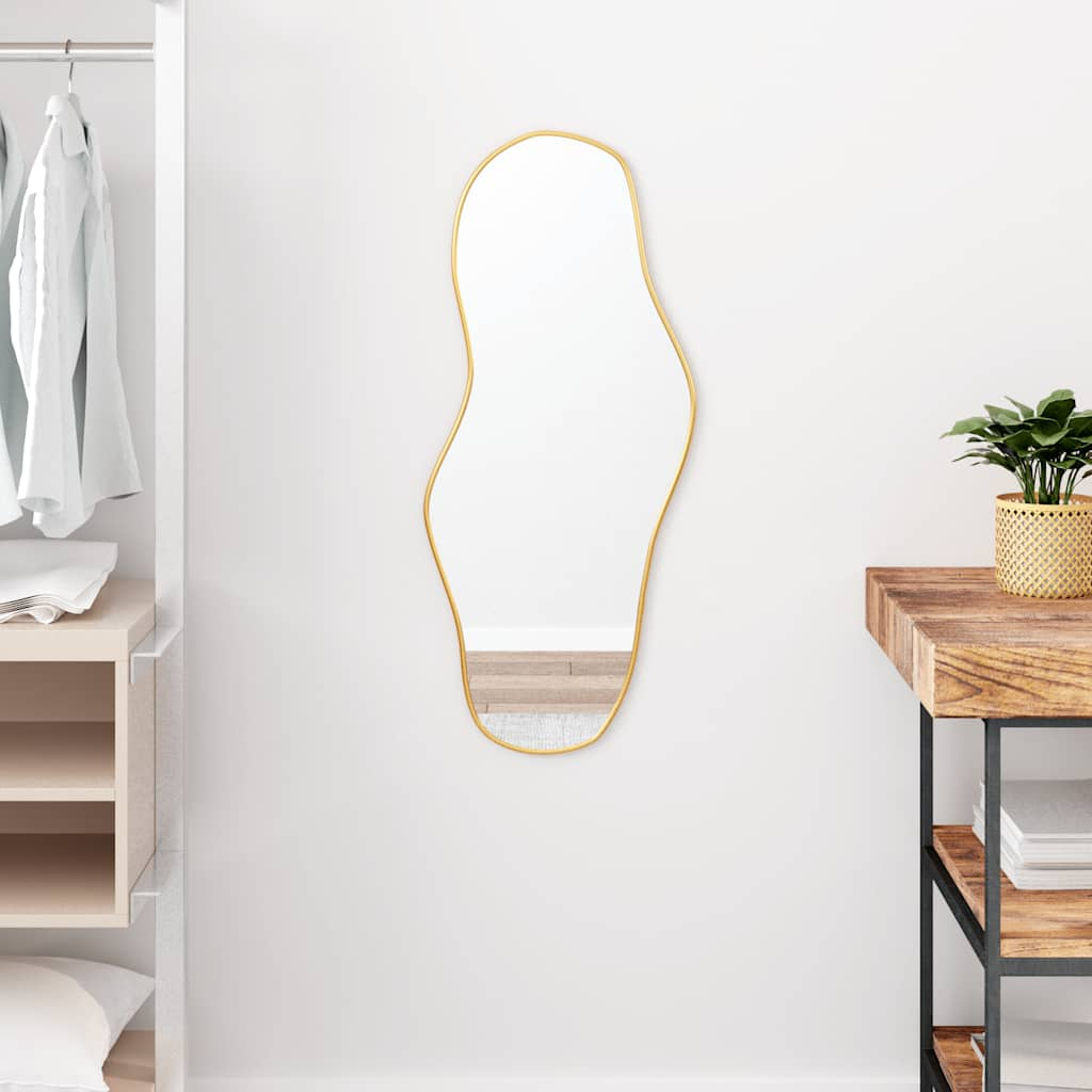 VidaXL wall mirror 80x35 cm gold colored