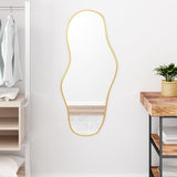 Vidaxl Wall Mirror 100x45 cm złota