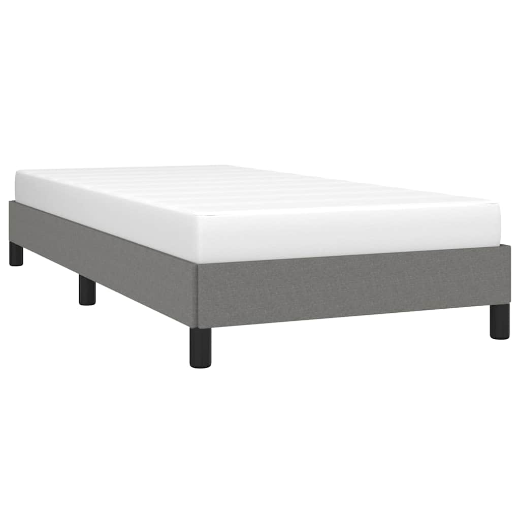 Vidaxl bedframe zonder matras 80x200 cm stof donkergrijs