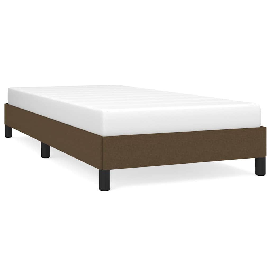 Vidaxl bedframe zonder matras 80x200 cm stof donkerbruin
