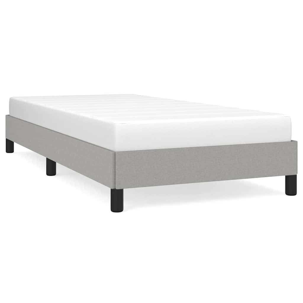 Vidaxl bedframe zonder matras 90x190 cm stof lichtgrijs