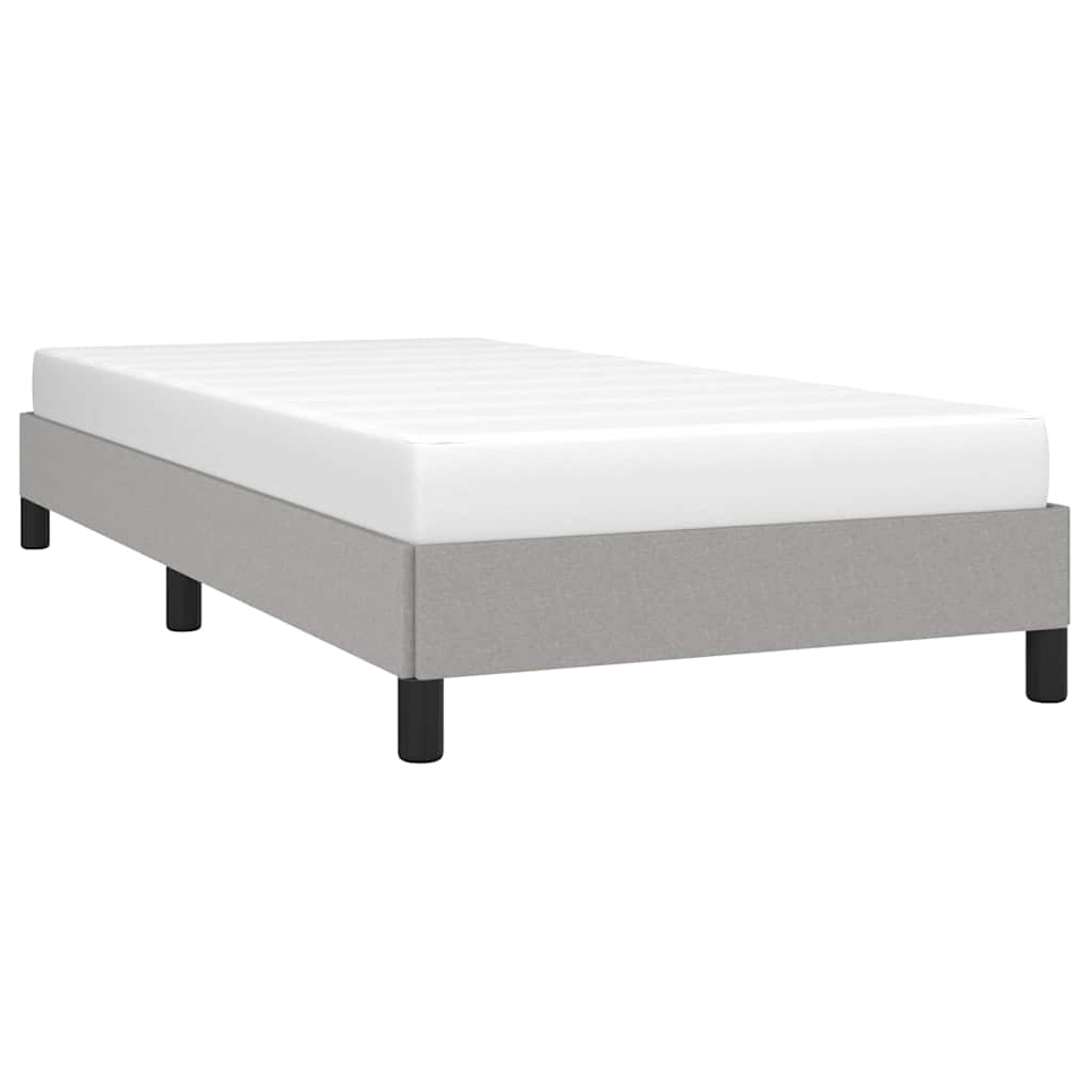 Vidaxl bedframe zonder matras 90x190 cm stof lichtgrijs