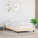 Vidaxl bedframe zonder matras 90x190 cm stof crèmekleurig