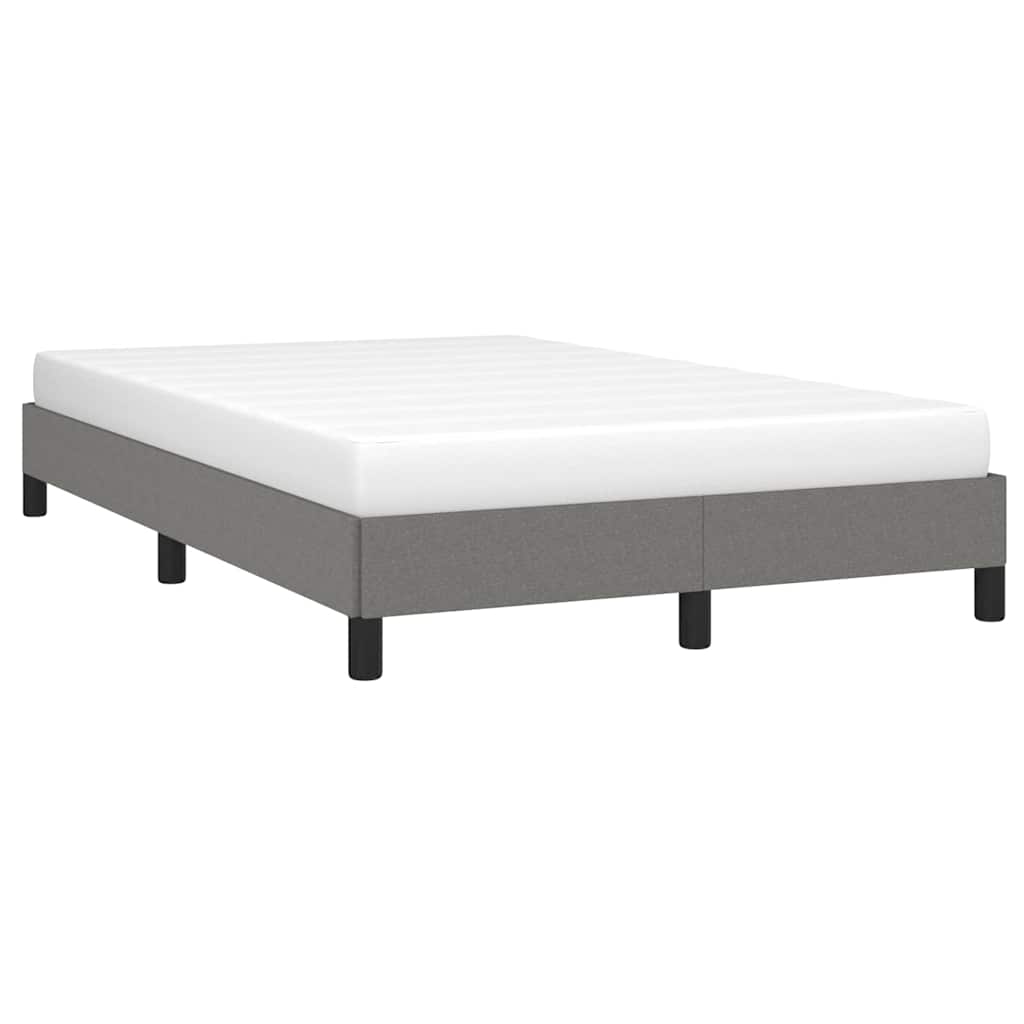 Vidaxl bedframe zonder matras 120x200 cm stof donkergrijs