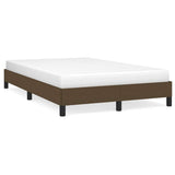 Vidaxl bedframe zonder matras 120x200 cm stof donkerbruin