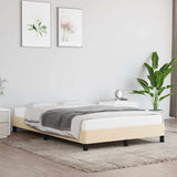 Vidaxl bedframe zonder matras 120x200 cm stof crèmekleurig