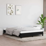 Vidaxl bedframe zonder matras stof zwart 140x190 cm