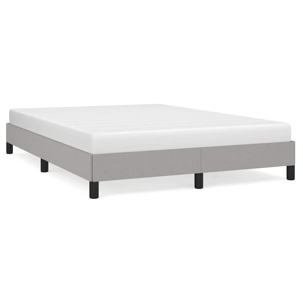 Vidaxl bedframe zonder matras stof lichtgrijs 140x200 cm