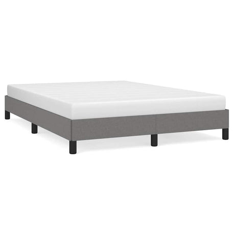 Vidaxl bedframe zonder matras stof donkergrijs 140x200 cm