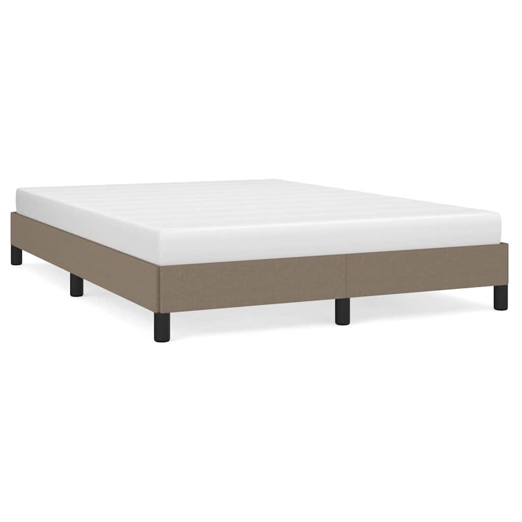 Vidaxl bedframe zonder matras stof taupe 140x200 cm