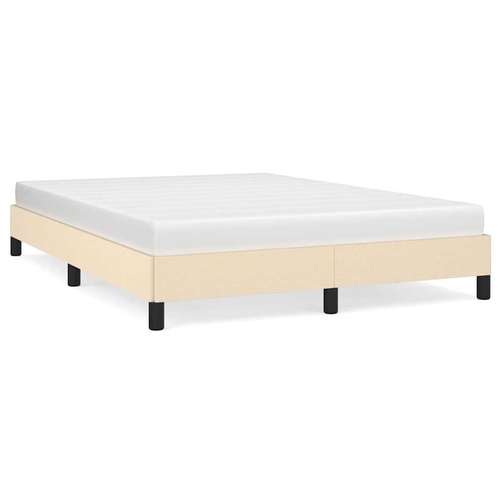 Vidaxl bedframe zonder matras stof crèmekleurig 140x200 cm