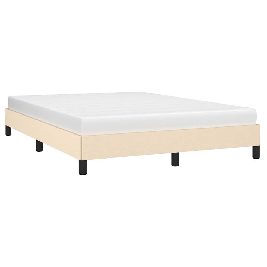 Vidaxl bedframe zonder matras stof crèmekleurig 140x200 cm