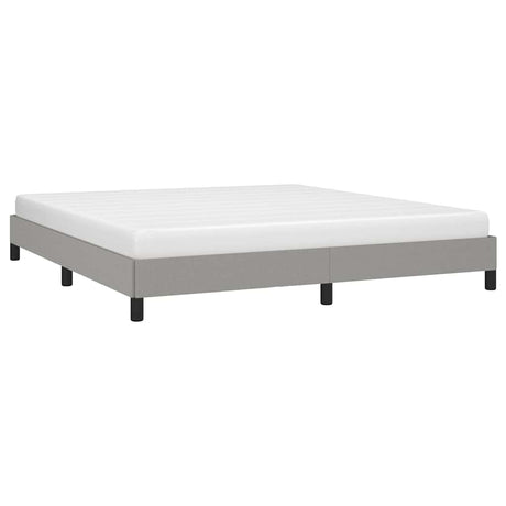 Vidaxl bedframe zonder matras stof lichtgrijs 160x200 cm