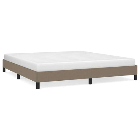 Vidaxl bedframe zonder matras stof taupe 160x200 cm