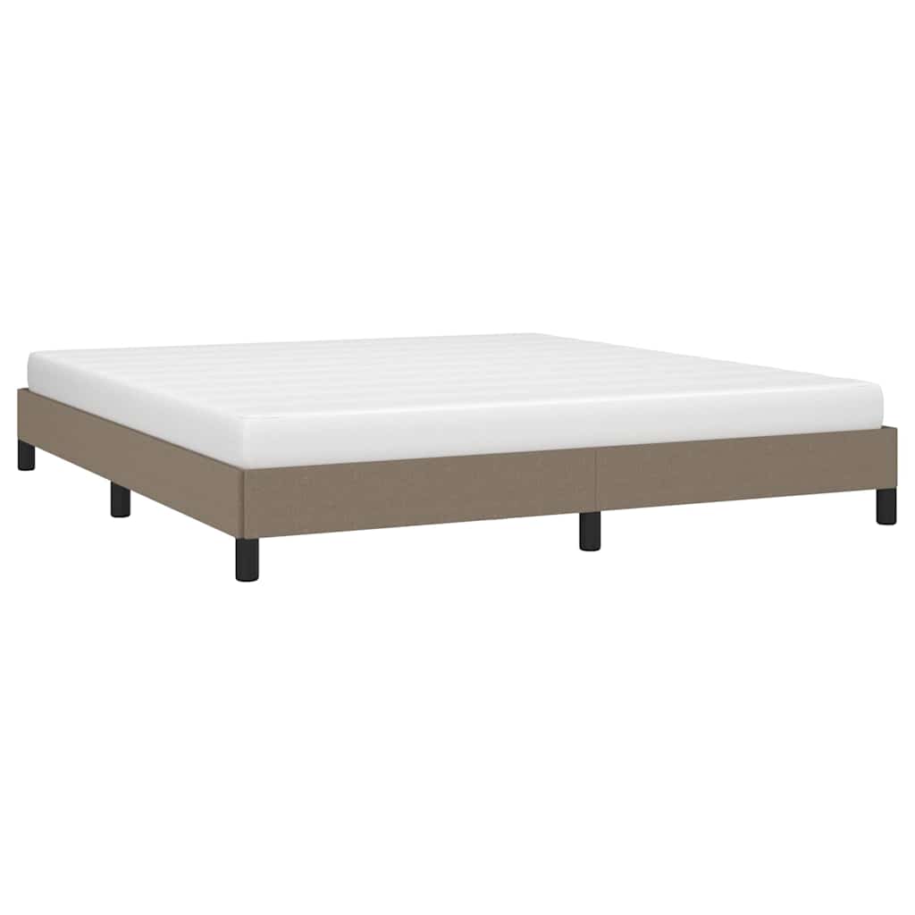 Vidaxl bedframe zonder matras stof taupe 160x200 cm