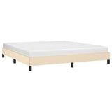 Vidaxl bedframe zonder matras stof crèmekleurig 160x200 cm
