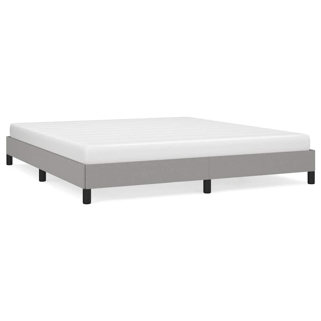 Vidaxl bedframe zonder matras stof lichtgrijs 180x200 cm