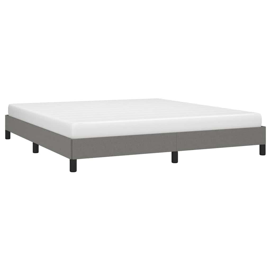 Vidaxl bedframe zonder matras stof donkergrijs 180x200 cm