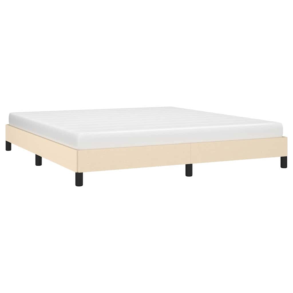 Vidaxl bedframe zonder matras stof crèmekleurig 180x200 cm