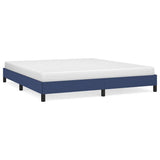 Vidaxl bedframe zonder matras stof blauw 180x200 cm
