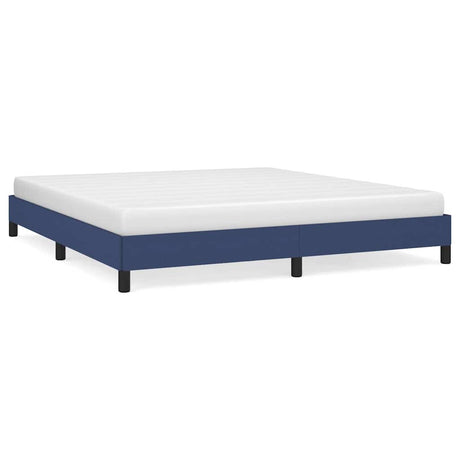 Vidaxl bedframe zonder matras stof blauw 180x200 cm