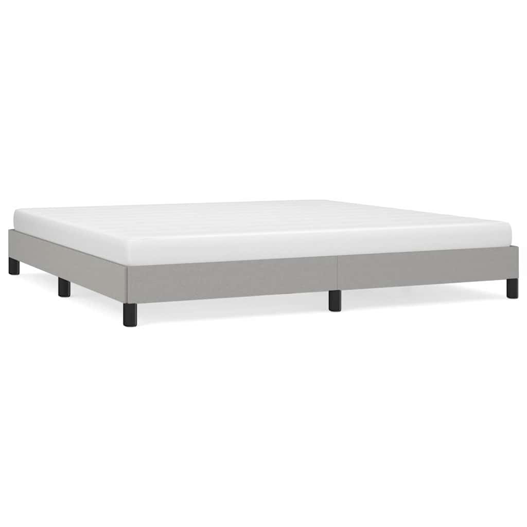 Vidaxl bedframe zonder matras stof lichtgrijs 200x200 cm