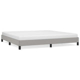 Vidaxl bedframe zonder matras stof lichtgrijs 200x200 cm