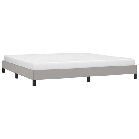 Vidaxl bedframe zonder matras stof lichtgrijs 200x200 cm