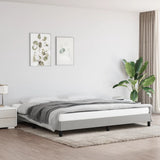 Vidaxl bedframe zonder matras stof lichtgrijs 200x200 cm