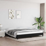 Vidaxl bedframe zonder matras stof zwart 200x200 cm