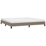 Vidaxl bedframe zonder matras stof taupe 200x200 cm