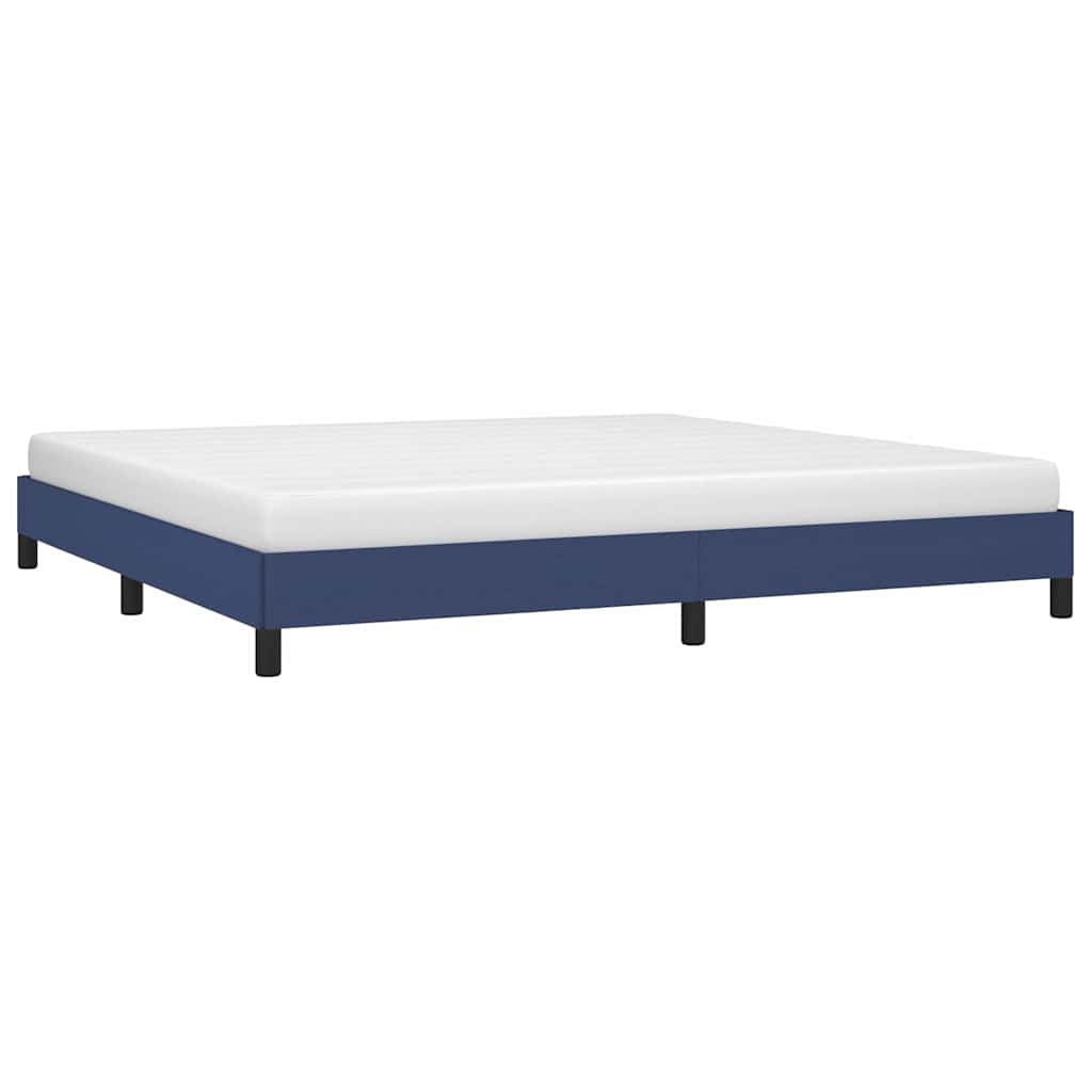 Vidaxl bedframe zonder matras stof blauw 200x200 cm