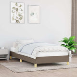 Vidaxl bedframe zonder matras 80x200 cm stof taupe
