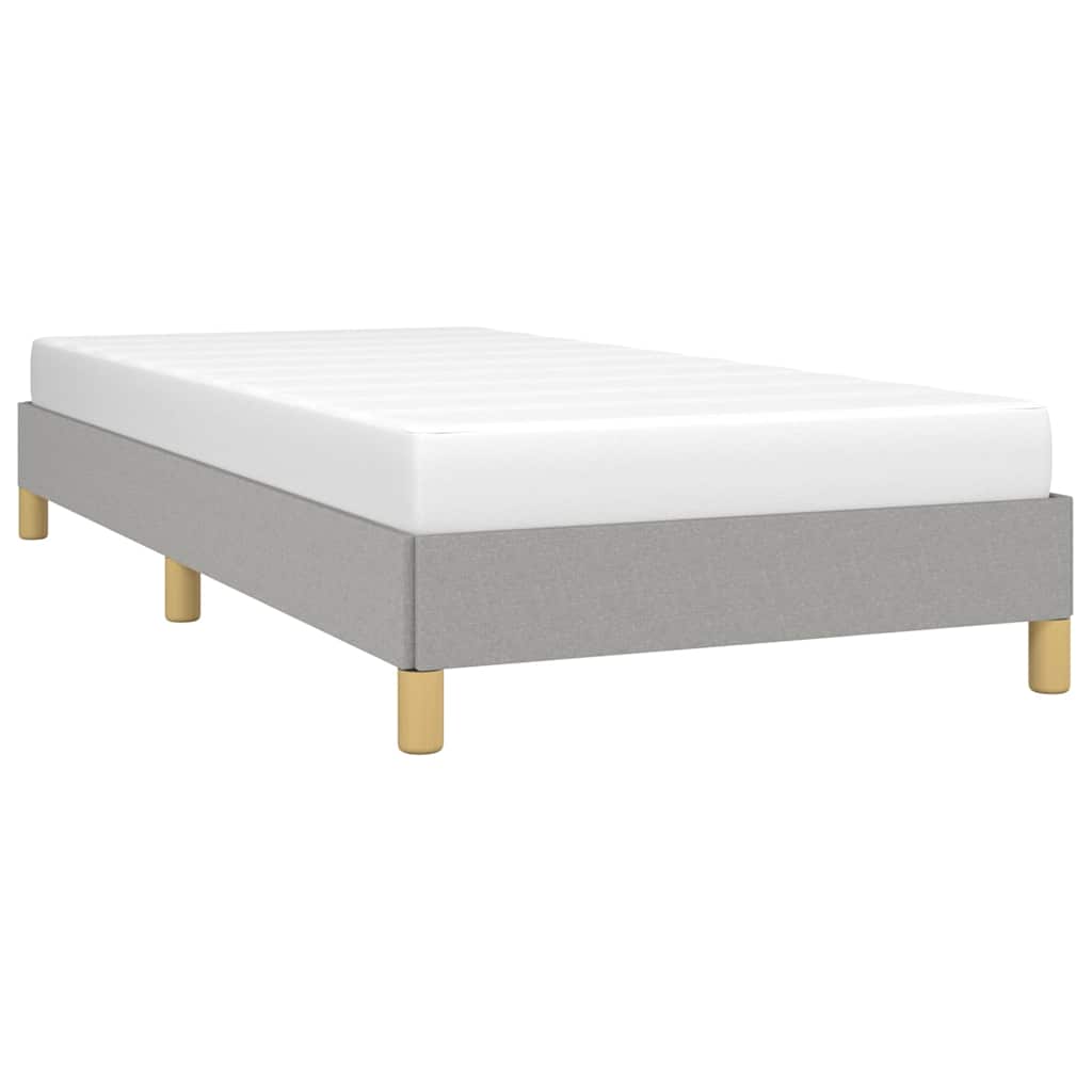 Vidaxl bedframe zonder matras 90x200 cm stof lichtgrijs