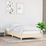 Vidaxl bedframe zonder matras 90x200 cm stof crèmekleurig