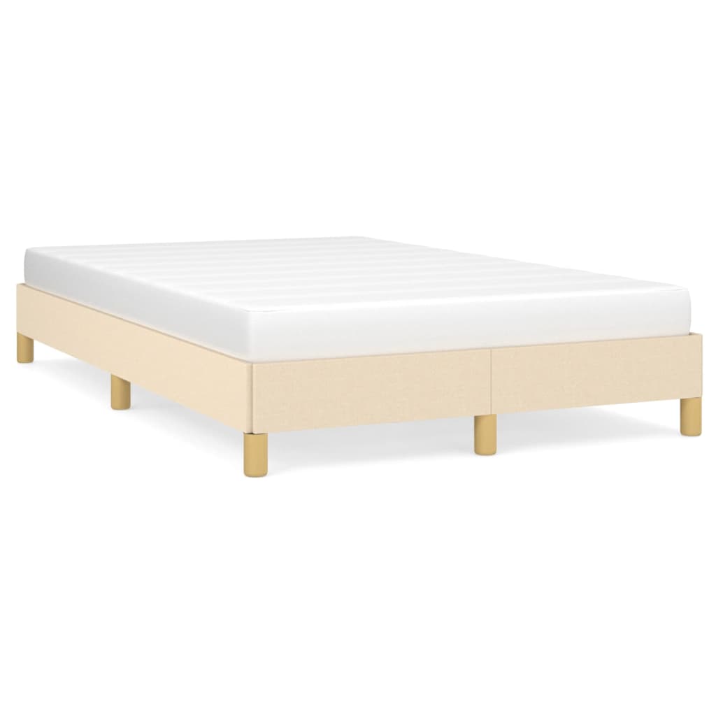 Vidaxl bedframe zonder matras 120x200 cm stof crèmekleurig