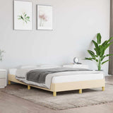 Vidaxl bedframe zonder matras 120x200 cm stof crèmekleurig